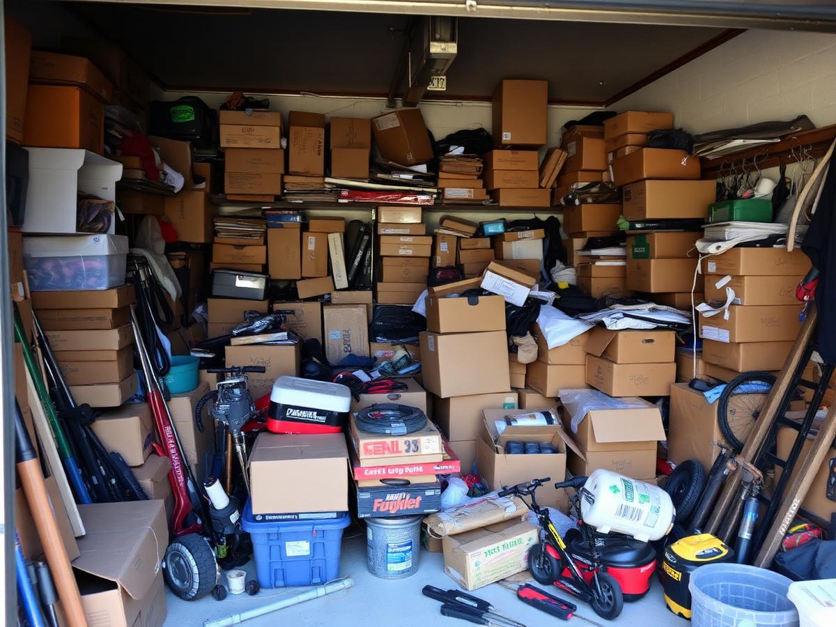 Garage before cleanout